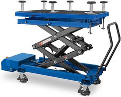 Podnośnik nożycowy - do akumulatorów samochodowych elektrycznych - kółka - 750 W - do 1200 kg - MSW - MSW-EVL-02