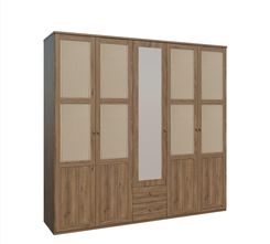 Zdjęcie Forte Szafa Tahan 5D2S 223 Glks952 Q249 Dąb Valencia Rattan Naturalny - Koniecpol