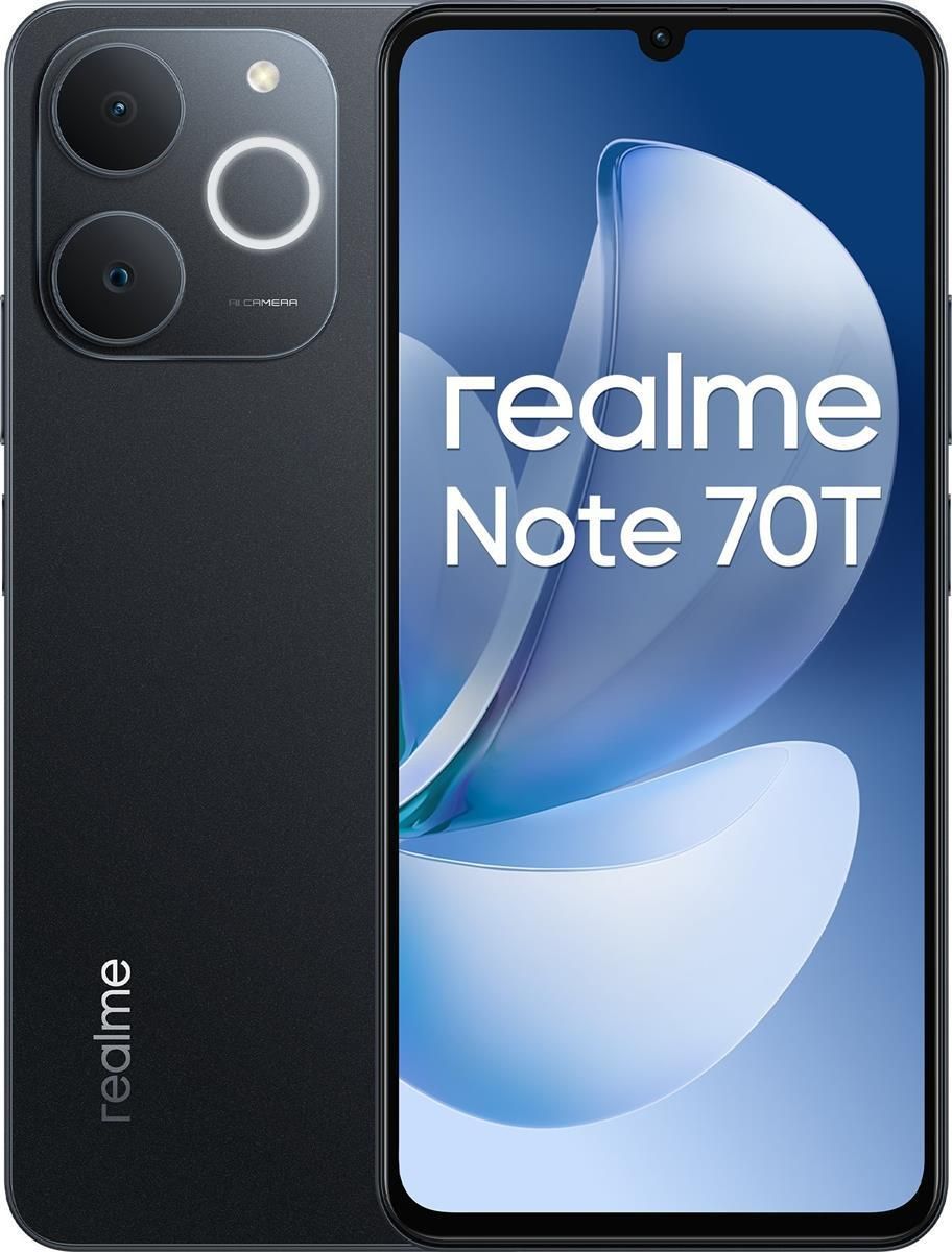 スマートフォン本体 realme Note 70T 4GB +256GB Realme Note 70T 4/256GB Czarny - Cena, opinie na Ceneo.pl