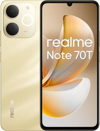 Realme Note 70T 4/256GB Złoty - Cena, opinie na Ceneo.pl