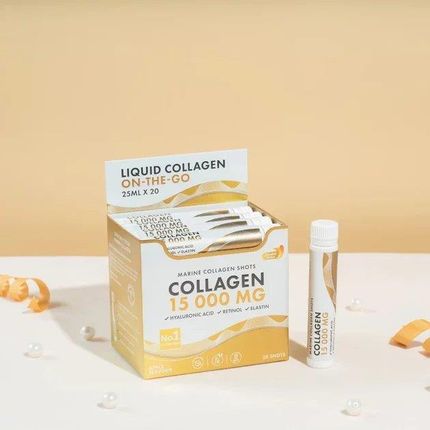 Swedish Nutra Kolagen Morski Marine Collagen 15 000mg Shots 25ml x 20szt. - zdjęcie 3