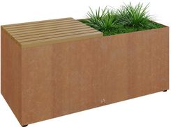 Zdjęcie Ofyr Drewniana Ławka Herb Garden Bench Corten - Mszczonów