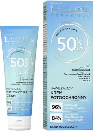 Eveline Nawilżający Krem Fotoochronny z Filtrem SPF50 30ml