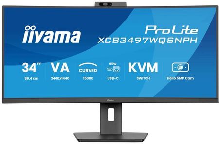 Monitor Iiyama ProLite Curved 34 XCB3497WQSNPH-B1 - Opinie i