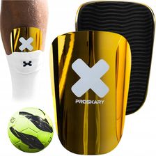 Zdjęcie Proskary Ochraniacze Piłkarskie Mini Małe Przylegające Lekkie Złoty Połysk 10,5X7cm - Stepnica