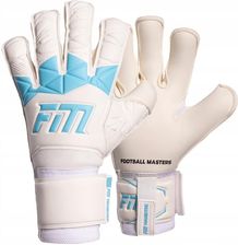 Zdjęcie Football Masters Rękawice Bramkarskie Invictus X White Blue R.7 - Nowy Staw