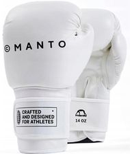 Zdjęcie Manto Rękawice Bokserskie Impact+ Białe Skóra 14 Oz - Działdowo