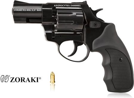 Rewolwer Hukowy Alarmowo Sygnałowy Zoraki R1-K6L Bas Lufa 2,5" Kal. .22 Long Blank Czarny