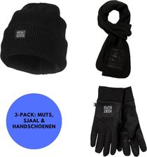 Zdjęcie Zestaw termiczny Mężczyźni - Czapka/Rękawiczki/Szal - Czarny - XXL - Kietrz
