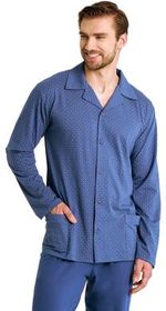 TARO  PIŻAMA MĘSKA DŁUGA ROZPINANA DEREK 3483