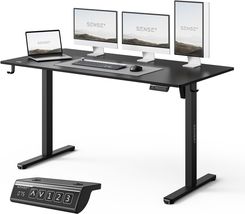 Zdjęcie Biurko SENSE7 NOJO LIGHT Czarne 140 cmx70 cm - Jeziorany