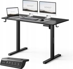 Zdjęcie Biurko SENSE7 NOJO LIGHT Czarne 120 cmx60 cm - Jeziorany