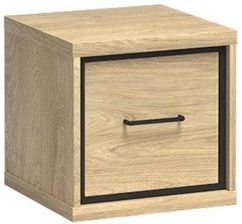 Zdjęcie Jarstol Szafka Nocna Mediolan 1D M 16 Dąb Hikora - Zelów