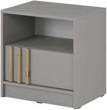 Zdjęcie Piaski Szafka Nocna Nelly S51 Szary Lamela Artisan - Drawno