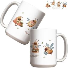 Zdjęcie Molom Kubek Bee A Book Lover 440ml - Leśna
