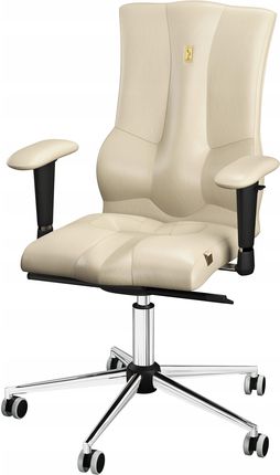 Ergonomiczne Krzesło Biurowe Elegance Kulik System Piaskowa Ekoskóra