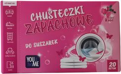 You&Home Chusteczki Zapachowe Do Suszarki Różane 20szt.