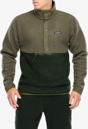 Polar Patagonia Retro Pile 1/2 Snap Pullover - old growth green