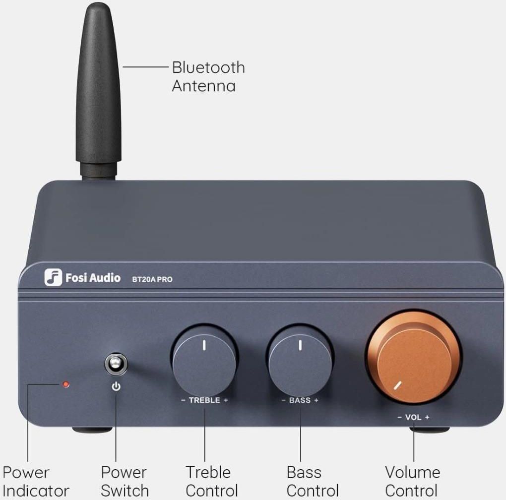 фото Підсилювач потужності Fosi Audio BT20A Pro Blue