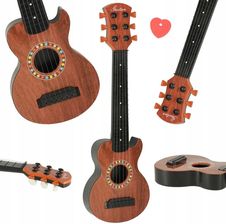 Zdjęcie Gitara Klasyczna Zabawka dla Dzieci do Nauki Gry Ukulele 6 Strun 46,5 cm - Wrocław