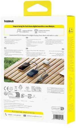 фото Зовнішній акумулятор (павербанк) Baseus EnerFill FC51 Bipow2 Pro 20000mAh Black (E0027701)
