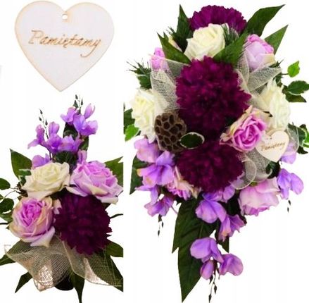 Avena Stroiki Na Cmentarz Kompozycja Stroik Na Grób Kwiaty Sztuczne Wiązanka