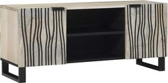 vidaXL Centra rozrywki i stoliki RTV Bia�y i czarny 105x33.5x46cm (4017972)