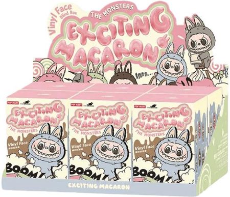 POP MART Exciting Macaron Vinyl Face ラブブ THE MONSTERS - Tasty Macarons Vinyl Face Blind Box | Blind