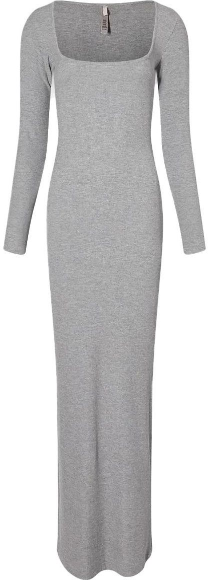 slim fit dress slacks Pinkblush Heather Grey Brushed Knit Long Sleeve Maternity Wrap Nursing Dress Large main image 0