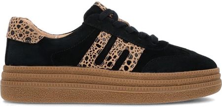 Modne trampki ze skóry - FILIPPO DP7114/25 CZARNE