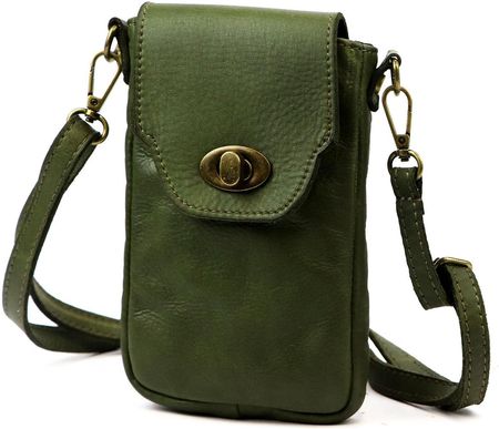 Damska listonoszka etui na telefon przez ramię ze skóry naturalnej VS