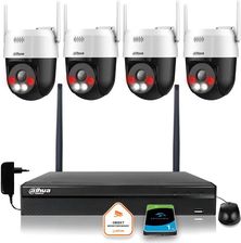 Zdjęcie Dahua Zestaw Monitoringu Ip Bezprzewodowa 4 Kamery 5Mpx P5Ae-Pv I Rejestrator Z 1Tb (Z49644O4) - Niepołomice