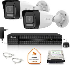 Zdjęcie Hilook Zestaw Monitoringu By Hikvision 2 Kamer Ip Ipcam-B6-30Dl 6Mp Poe (Z48340B2) - Czechowice-Dziedzice