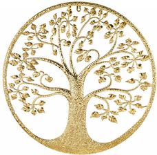 Zdjęcie Dekoracja Ścienna Metalowy Okrąg Z Drzewem Ozdoba Mała - Żmigród