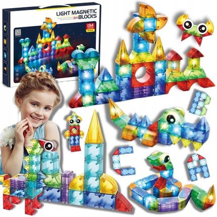 Klocki magnetyczne śiwecące 134 el. - Ceny i opinie - Ceneo.pl