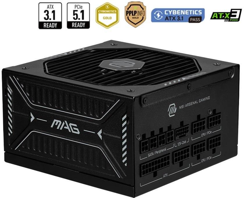 Zasilacz Msi MAG A850GLS 850W (3067ZPIY11CE0) - Opinie i ceny na