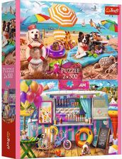 Zdjęcie Trefl Puzzle 2x500el. Wakacyjny czas 37533 - Grybów