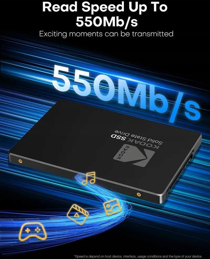 Dysk SSD Kodak 512GB X120 Pro 2,5 Cala Sata III 6Gb/s (X120PRO