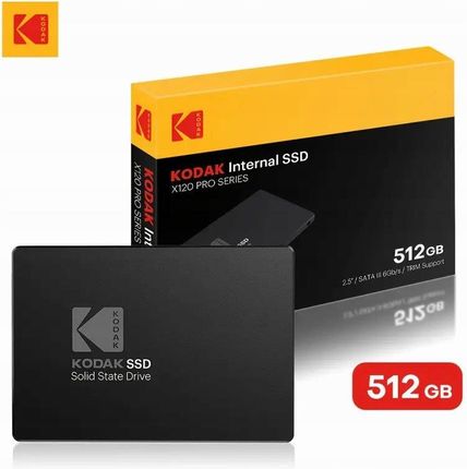 Dysk SSD Kodak 512GB X120 Pro 2,5 Cala Sata III 6Gb/s (X120PRO