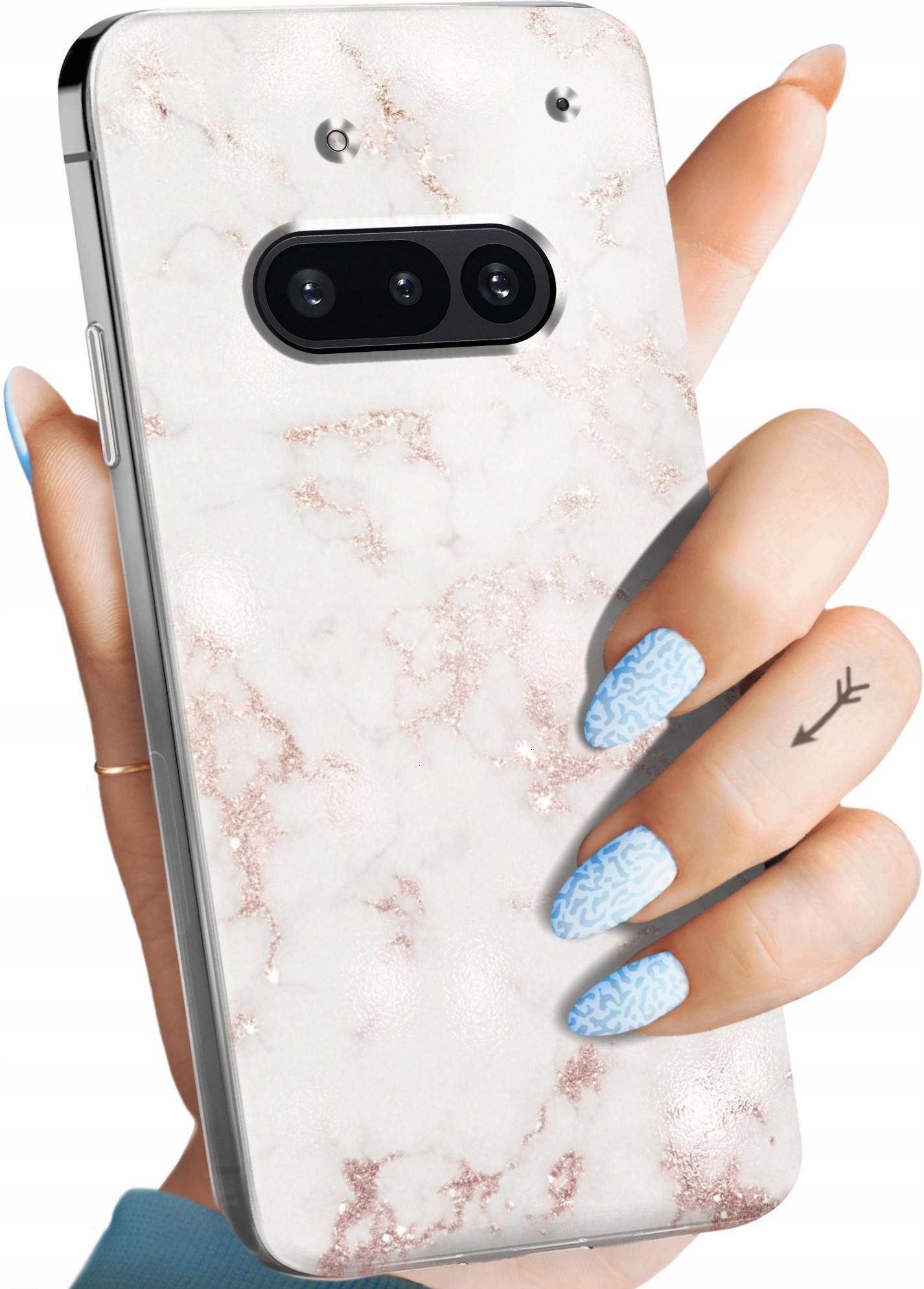 Hello Case Etui Do Nothing Phone 3A Białe Kamień Kształty Obudowa ...