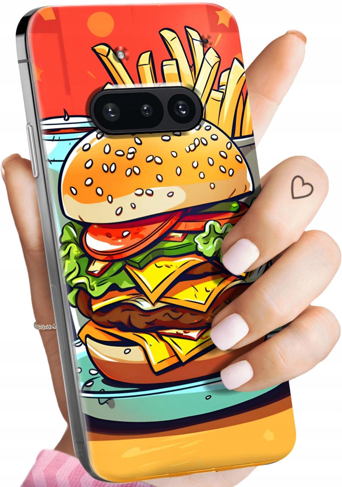Hello Case Etui Do Nothing Phone 3A Hamburger Burgery Fast Food ...