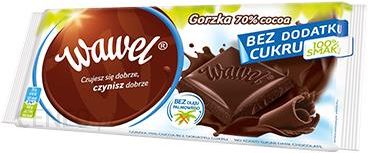 Wawel Czekolada Deserowa 70% Bez Dodatku Cukru 100G