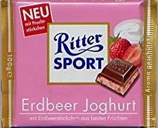 Ritter Sport Erdbeer Joghurt Czekolada Mleczna Z Jogurtem Truskawkowy 100G