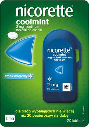 Nicorette Coolmint Tabletki 2mg 20 sztuk