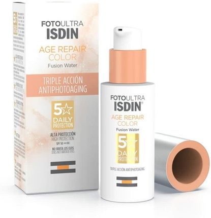 Isdin Fusion Water Magic Repair Ochrona Przeciwsłoneczna Z Kolorem Spf50 50ml