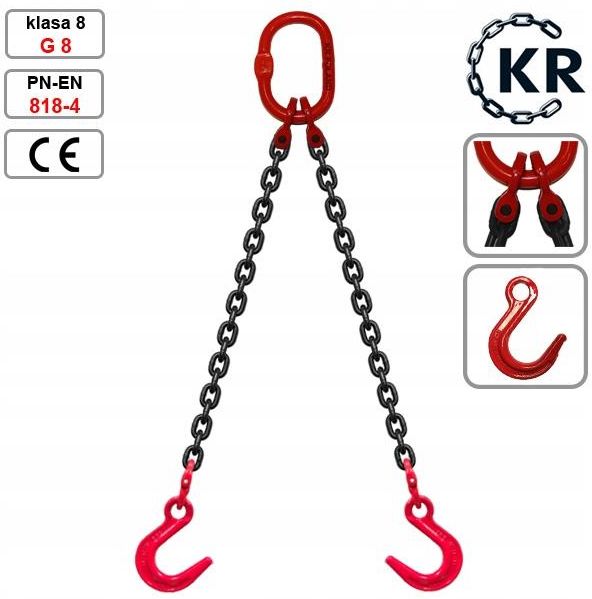 Zawiesie Łańcuchowe 2C 1.60T 5,5M Hak Kont. - Opinie i ceny na Ceneo.pl