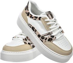 Zdjęcie Trampki damskie półbuty Big Star SS274357 białe panterka - Strzelno