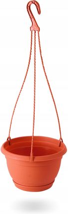 Botle Doniczka Osłonka Kwietnik Wiszący Na Balkon Taras Wieszak Ø 18cm Terakota