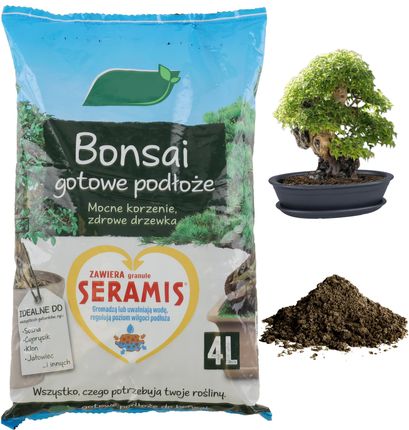 Botle Ziemia Podoe Do Bonsai Gotowa Mieszanka 4L Skadniki Odywcze  Seramis