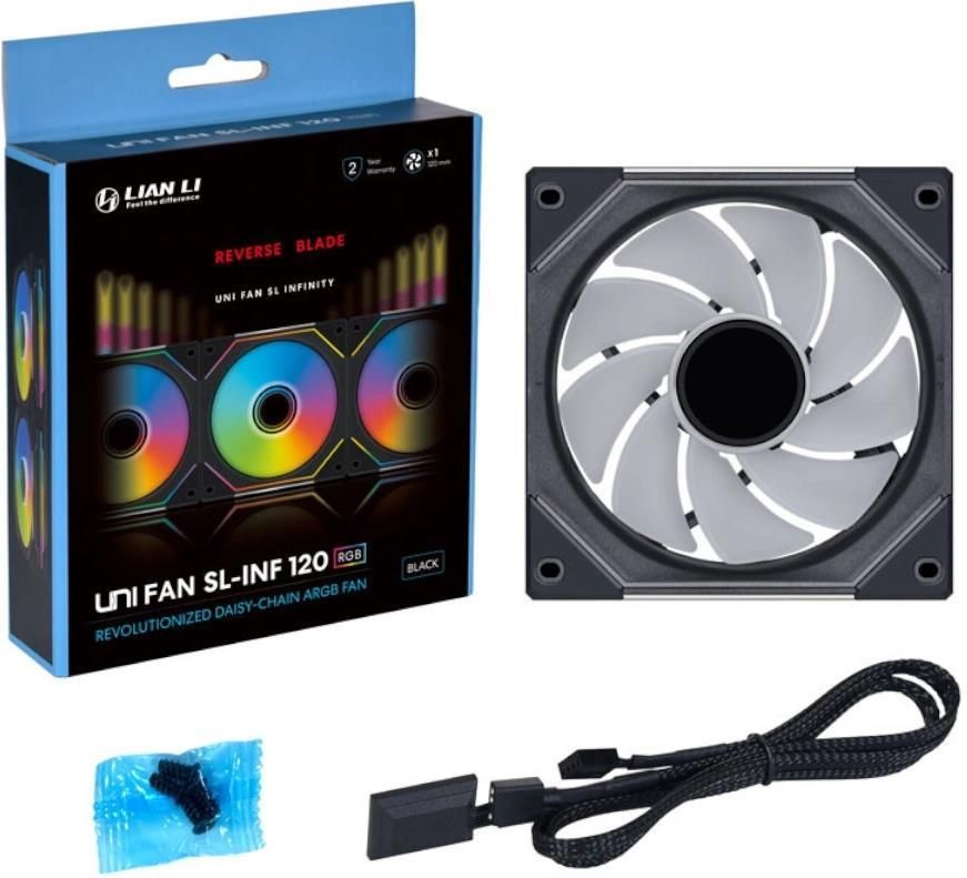фото Вентилятор Lian Li Uni Fan SL-INF120 Reverse 3-pack Black (12RSLIN3B) 3